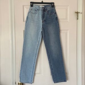 NWOT PacSun Two-Tone High-Rise Dad Straight Leg Jeans Size 24